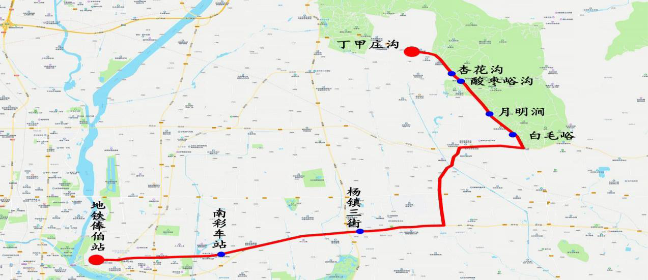 坐公交去看红叶,顺义舞彩浅山接驳专线本周末开通 坐公交去看红叶,顺义舞彩浅山接驳专线本周末开通