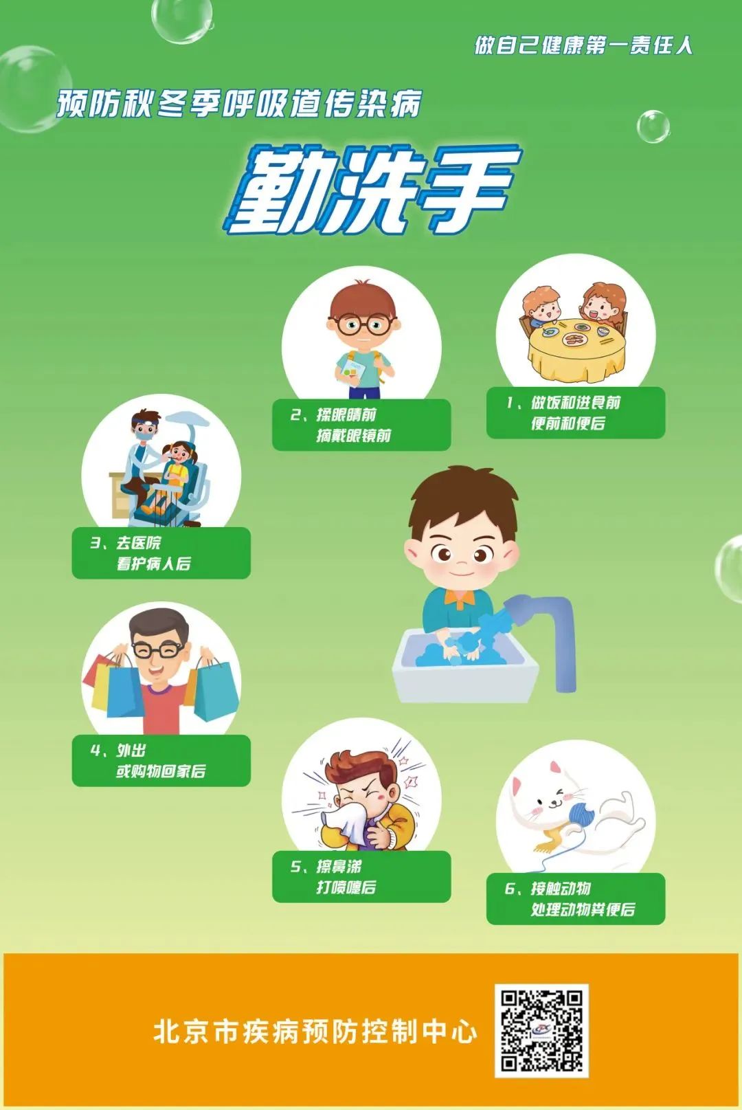 预防呼吸道传染病 正确洗手很重要