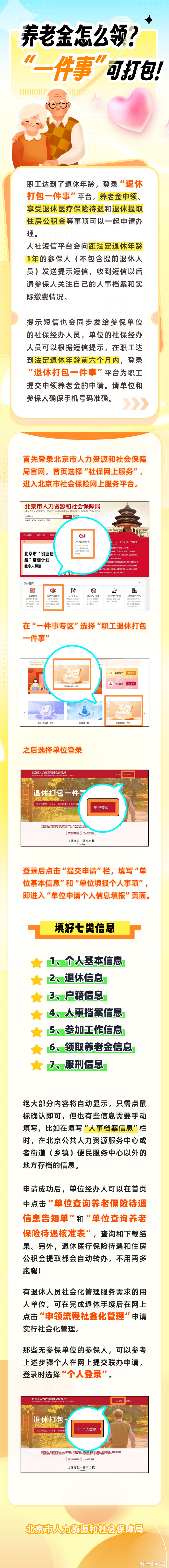 养老金怎么领？“一件事”可打包