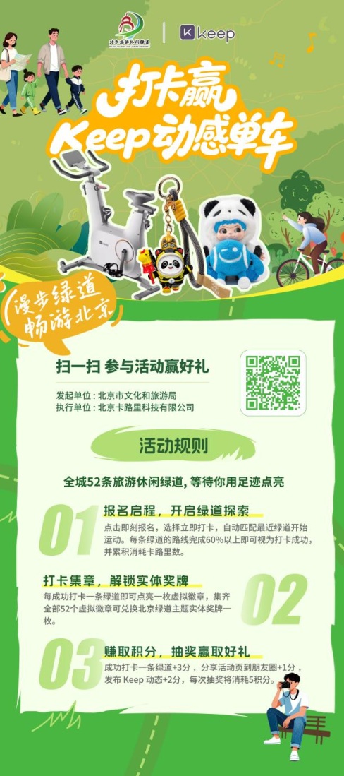 Keep旅游休闲绿道打卡活动页 Keep旅游休闲绿道打卡活动页