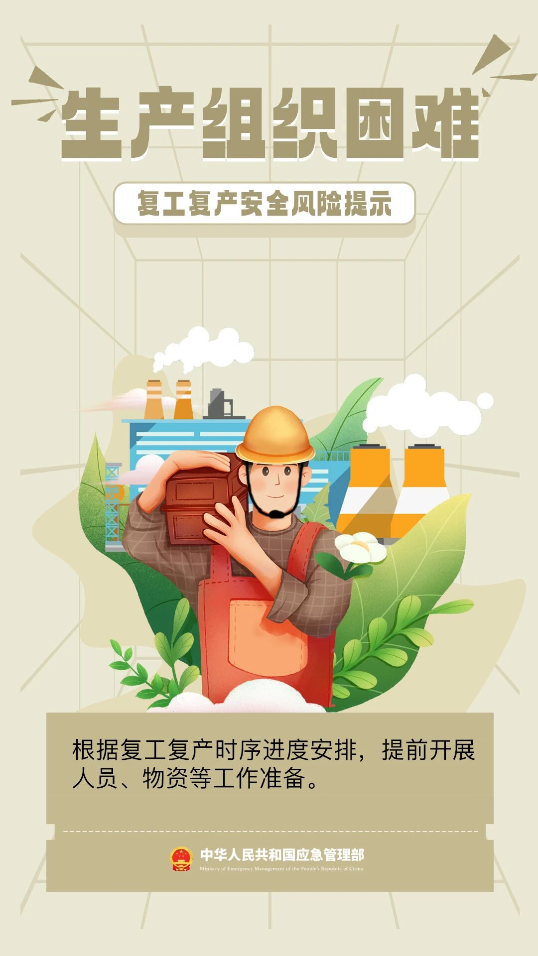 节后复工复产安全提示 请查收! 节后复工复产安全提示 请查收!