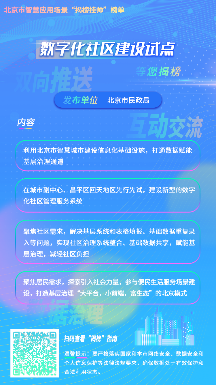数字化社区建设试点