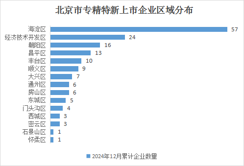 北京市专精特新企业月度发展报告（2024年12月）