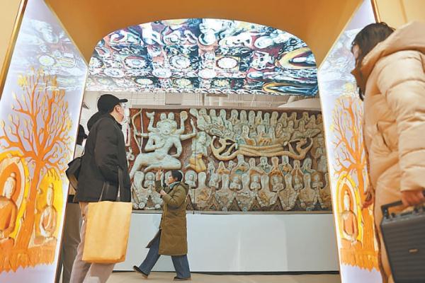 12月30日下午，2022首屆北京藝術雙年展在國家對外文化貿易基地（北京）開幕。
