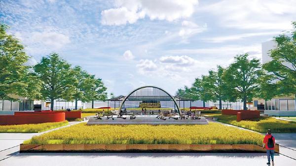 改造完成後，安貞街道公共空間的綠化面積將進一步提升。（效果圖）