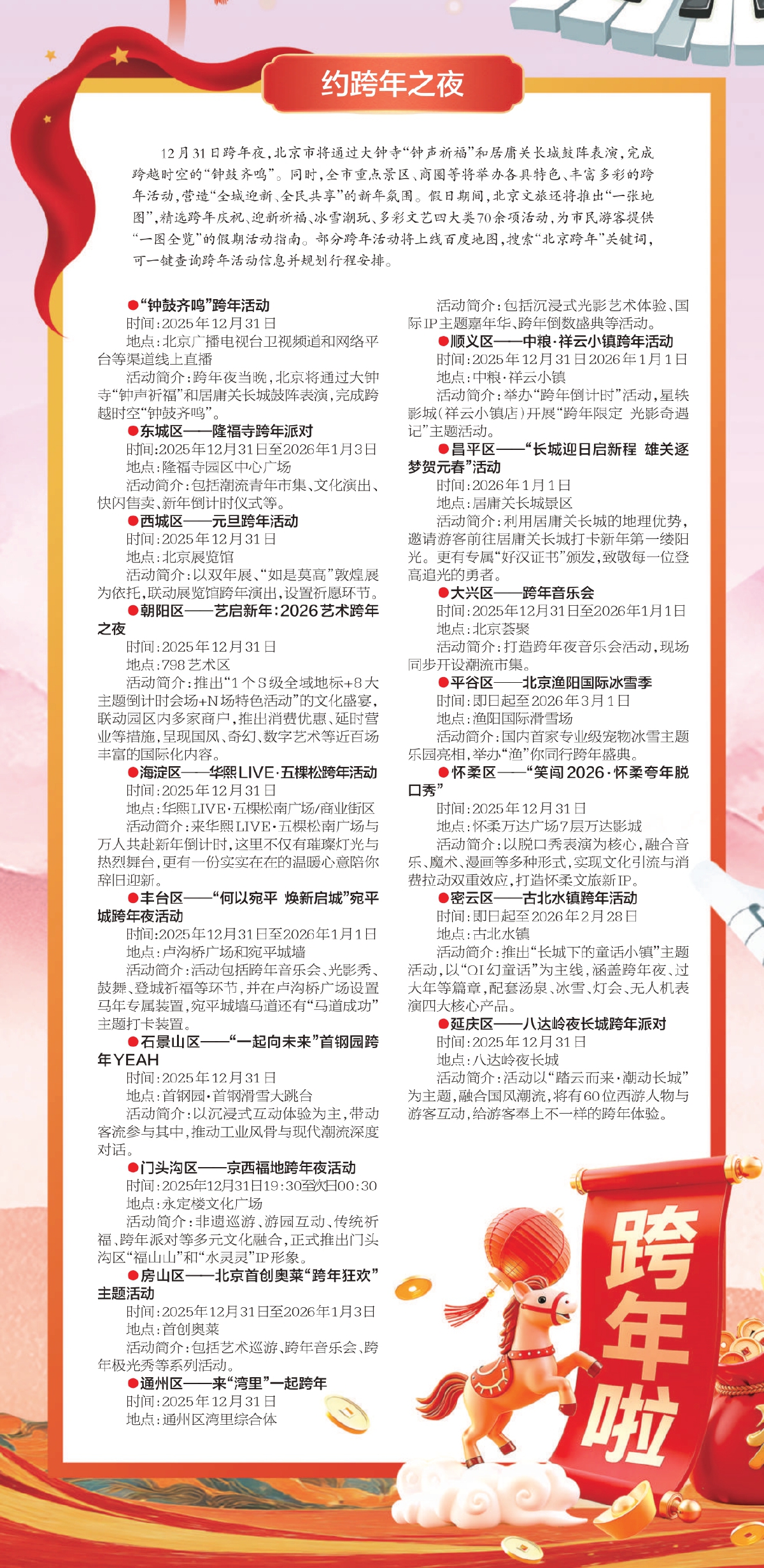 元氣跨年 京彩迎新 北京文旅活動“融”出新氣象