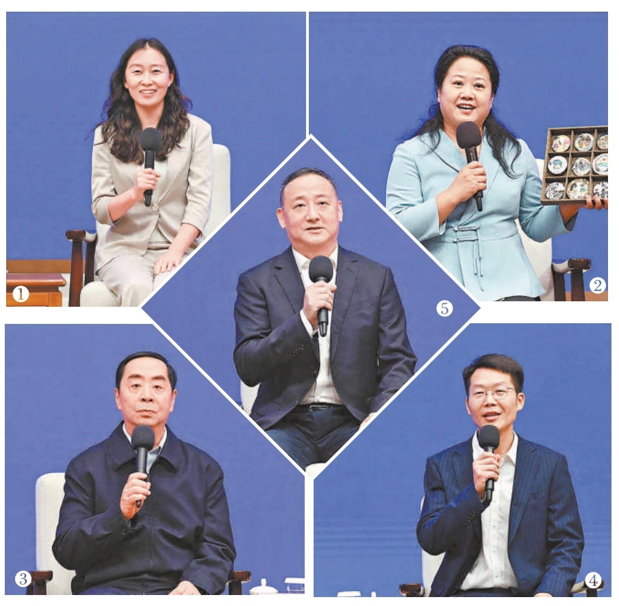 ①解瑋 ②安慧霞 ③黃建平 ④周樹強 ⑤章振樂