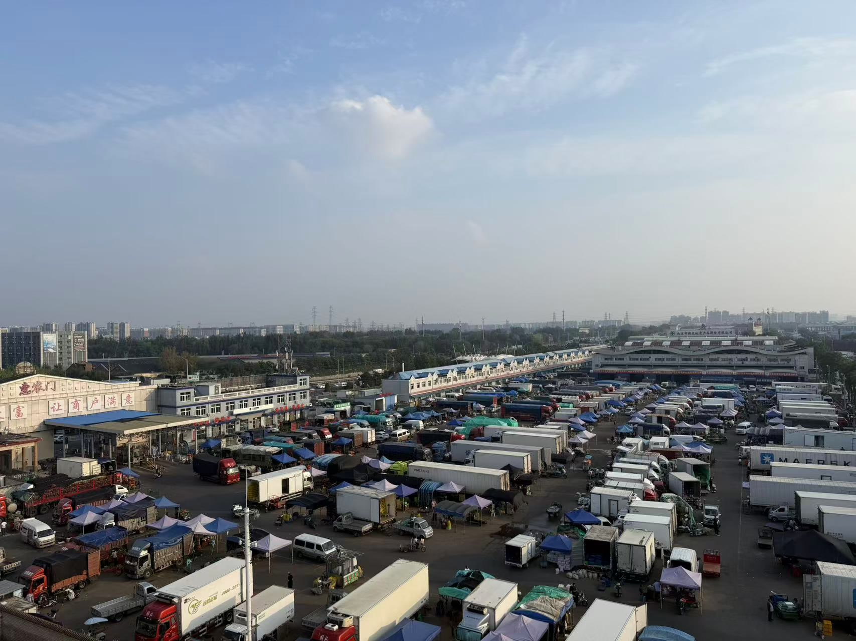 新發地市場繁忙的交易場景 新發地市場繁忙的交易場景