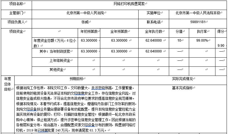 網路印表機購置尾款