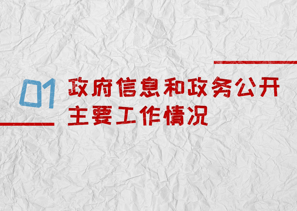 政府資訊  和 政 務 公開主要工作情況