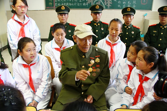 20170324英雄譜2017拍攝啟動儀式，老黨員王文寬講述革命故事