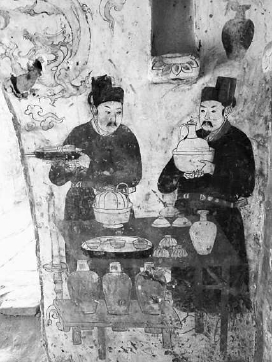 河北出土遼墓壁畫宴飲圖