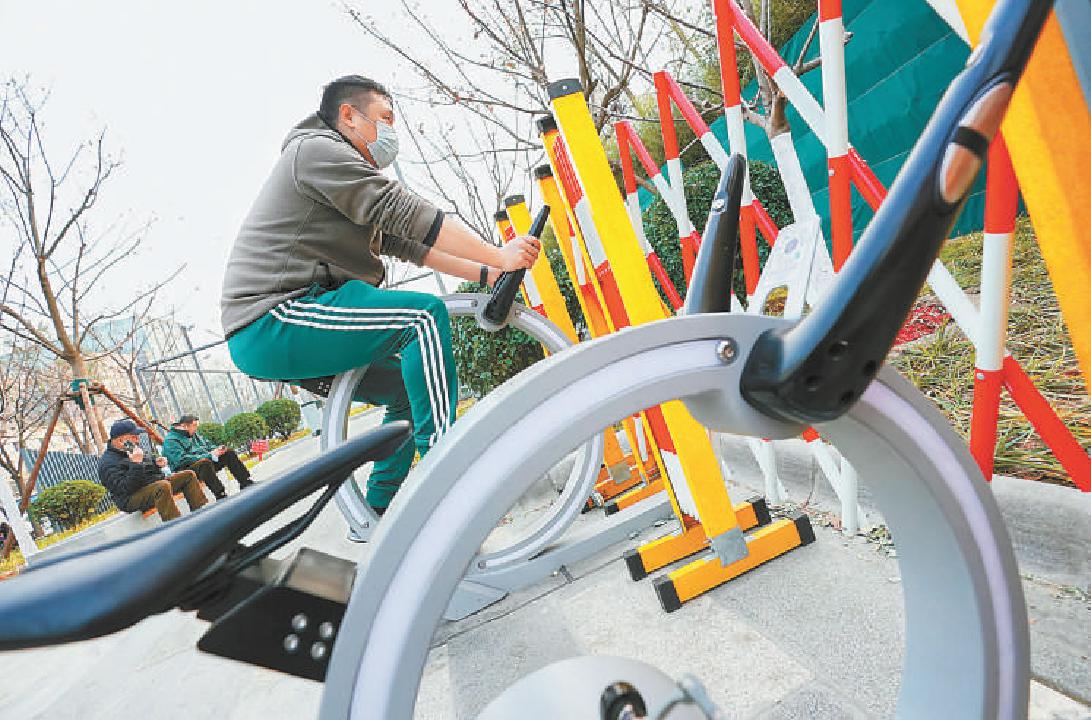 位於西單十字路口西南側的西單體育游園日前建成開放。（方非 攝）