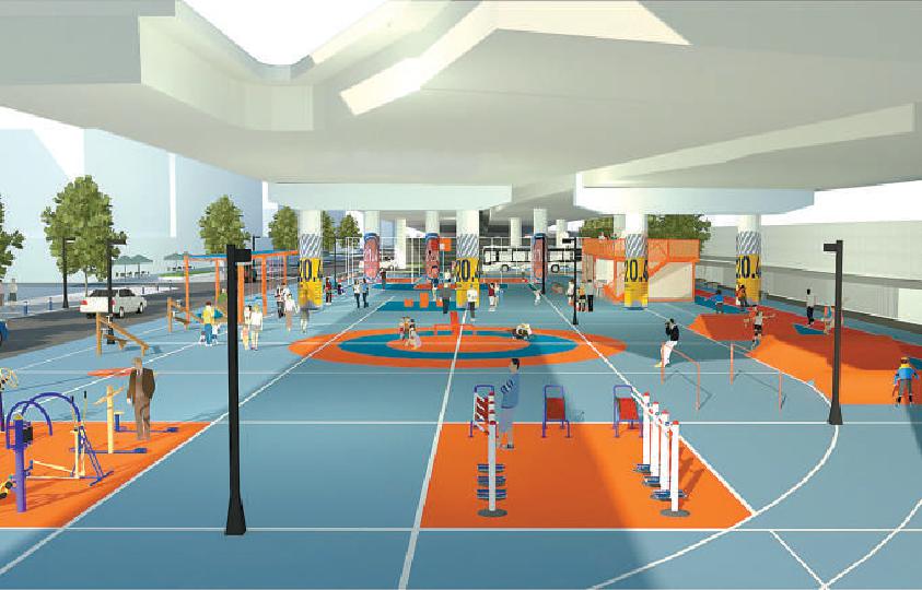 天寧寺橋下空間改造效果圖