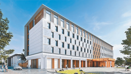 臺湖精品酒店外立面。