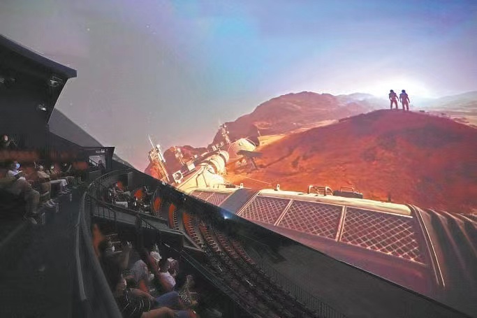 環幕影院帶給觀眾身臨其境的視聽感受。