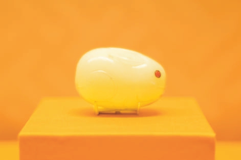 兔形鼻煙壺（清）