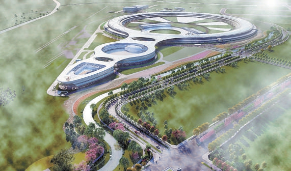 東幹渠一支渠流經大科學裝置——高能同步輻射光源。