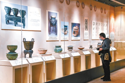 “中國古代飲食文化展”今天在國家博物館開幕。（鄧偉 攝）