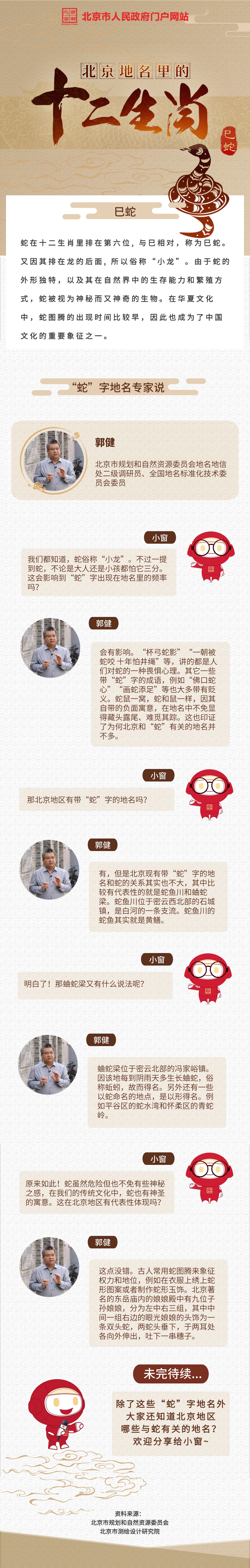 長圖 | 北京地名裏的十二生肖之巳蛇