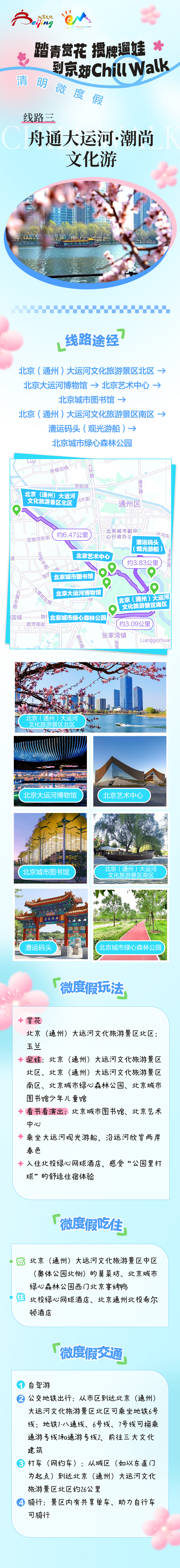線路三：舟通大運河·潮尚文化遊