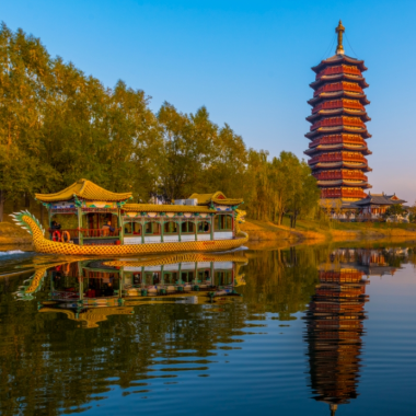 雁棲湖核心島四季有景