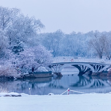 雪中大興如詩如畫