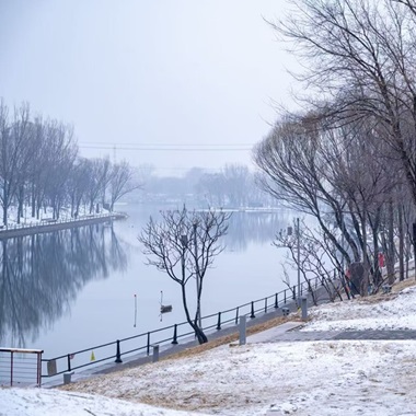 最美冬奧城披上素白新裝