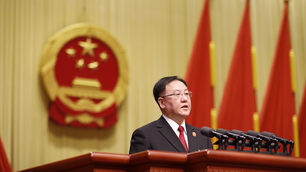 北京市高級人民法院院長寇昉作北京市高級人民法院工作報告