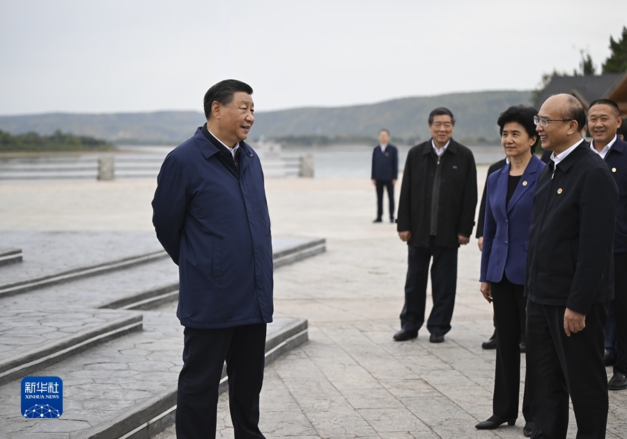 9月6日至8日，中共中央總書記、國家主席、中央軍委主席習近平在黑龍江考察。這是6日下午，習近平在大興安嶺地區漠河市北極村考察。