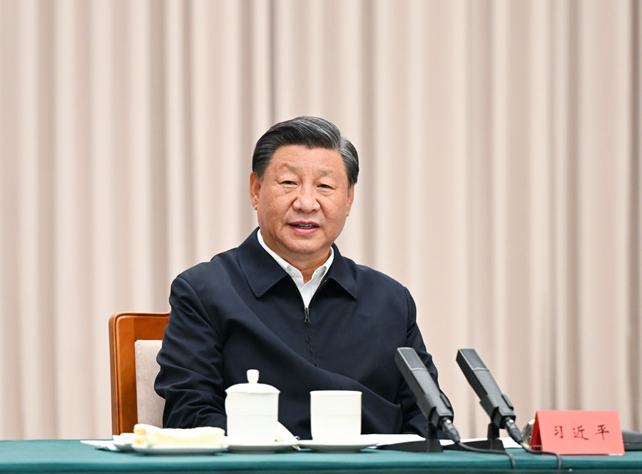 9月7日下午，中共中央總書記、國家主席、中央軍委主席習近平在黑龍江省哈爾濱市主持召開新時代推動東北全面振興座談會併發表重要講話。