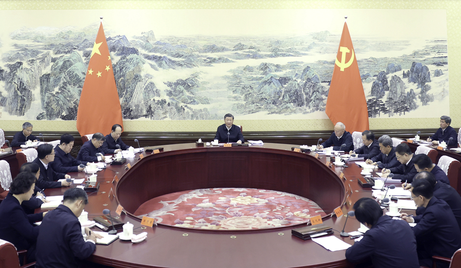 10月23日，中共中央總書記、國家主席、中央軍委主席習近平在中南海同中華全國總工會新一屆領導班子成員集體談話併發表重要講話。