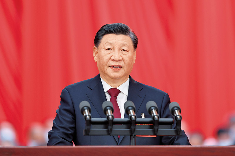 2022年10月16日，中國共産黨第二十次全國代表大會在北京人民大會堂開幕。習近平代表第十九屆中央委員會向大會作報告。