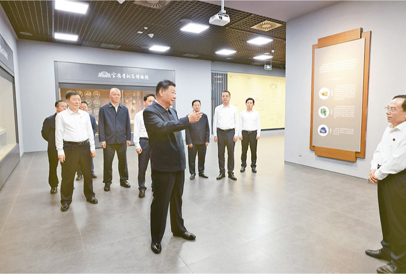 2024年9月10日，中共中央總書記、國家主席、中央軍委主席習近平在前往甘肅考察途中，來到陜西省寶雞市參觀寶雞青銅器博物院。
