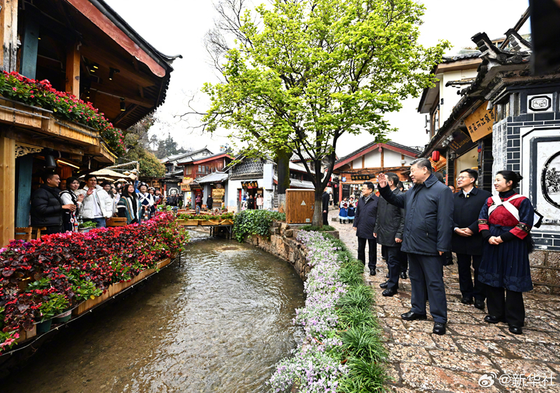 習近平考察麗江古城：文旅産業要走一條持續、健康的發展之路