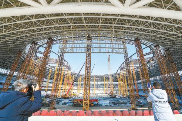 雄安體育中心項目建設中的場館