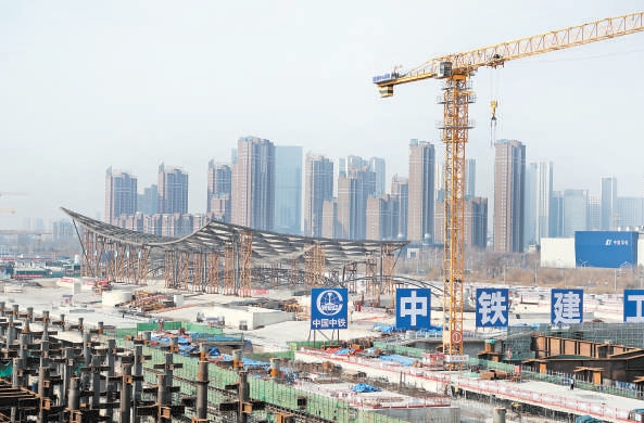 北京城市副中心站綜合交通樞紐工程雛形業已亮相。