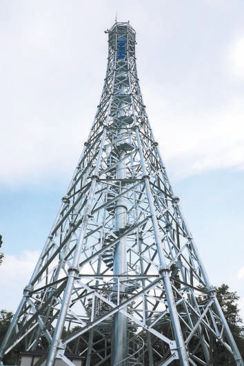 盧溝橋分洪樞紐附近建成投用的測雨雷達。