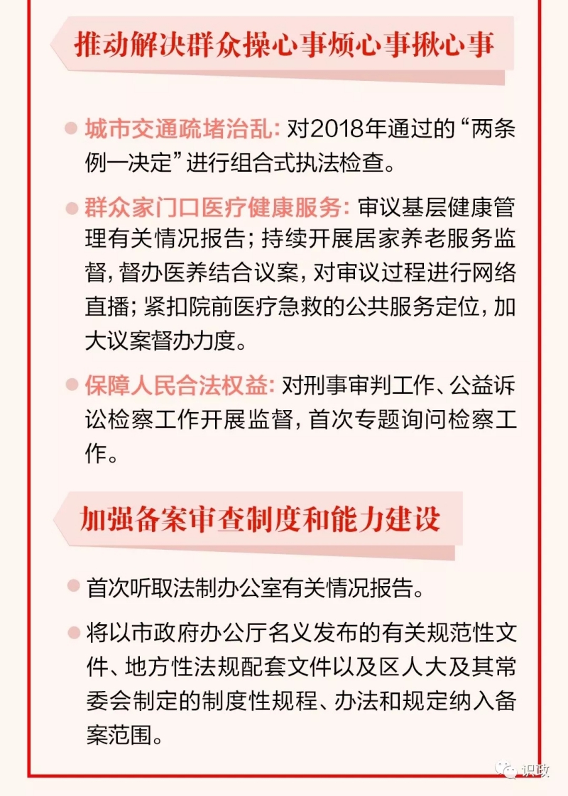 一圖讀懂市人大常委會工作報告