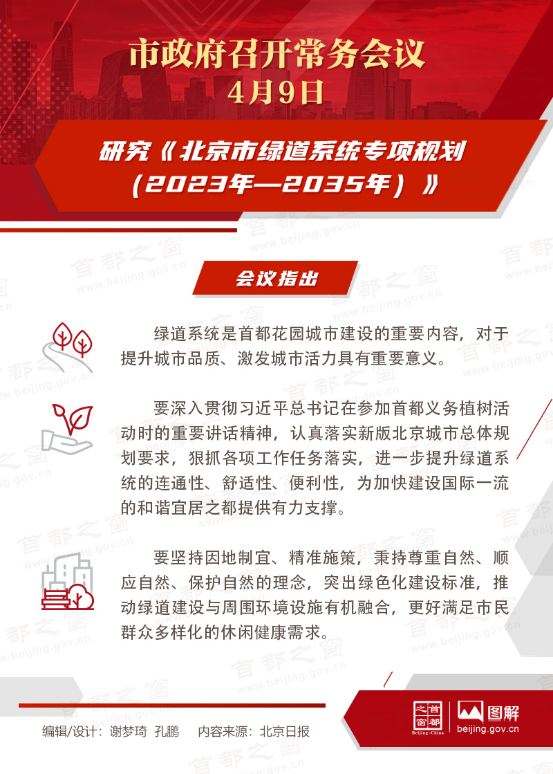 研究《北京市綠道系統專項規劃（2023年—2035年）》