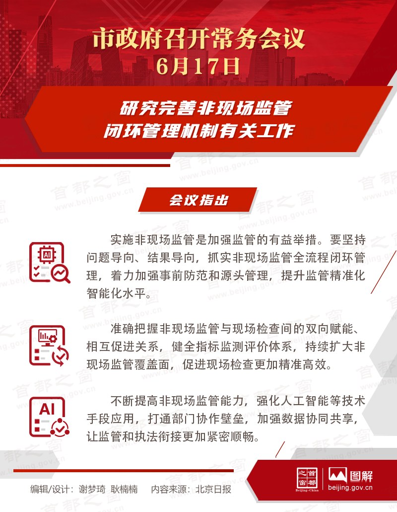 研究完善非現場監管閉環管理機制有關工作