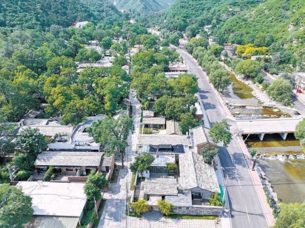 房山黃山店村的水、路、景、房已經完全恢復，呈現出古樸的原貌。