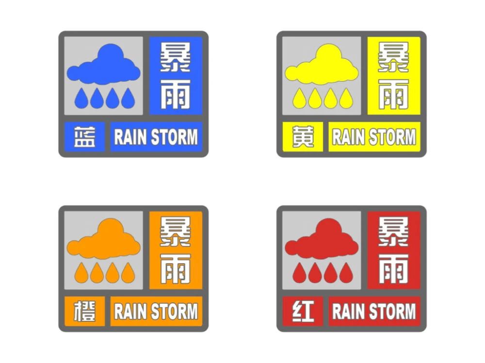 看懂暴雨預警信號 謹慎安排出行