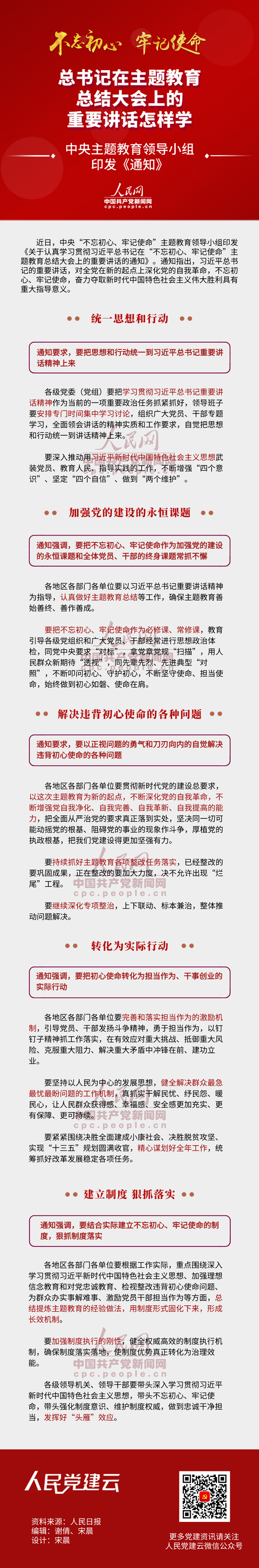 圖解：總書記在主題教育總結大會上的重要講話怎樣學