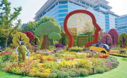 花開繪新景