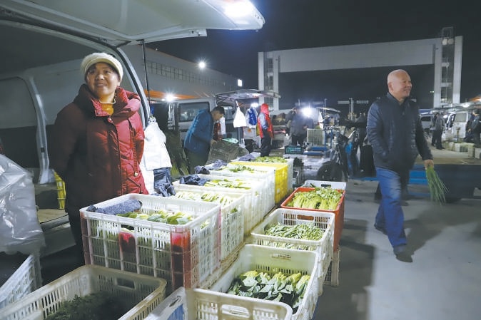 京南高碑店市場每天助農銷售蔬菜百餘噸