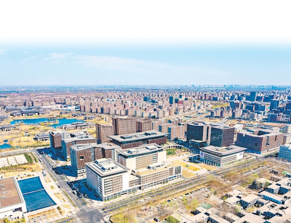 雄安新區容東片區，一座現代化新城拔地而起，生機勃勃。