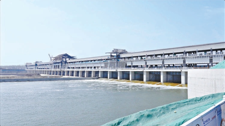棗林莊樞紐改擴建工程一角。