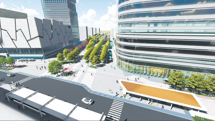 怡樂北街金融街片區改造效果圖。