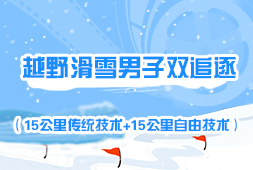 越野滑雪男子雙追逐 (15公里傳統技術+15公里自由技術)